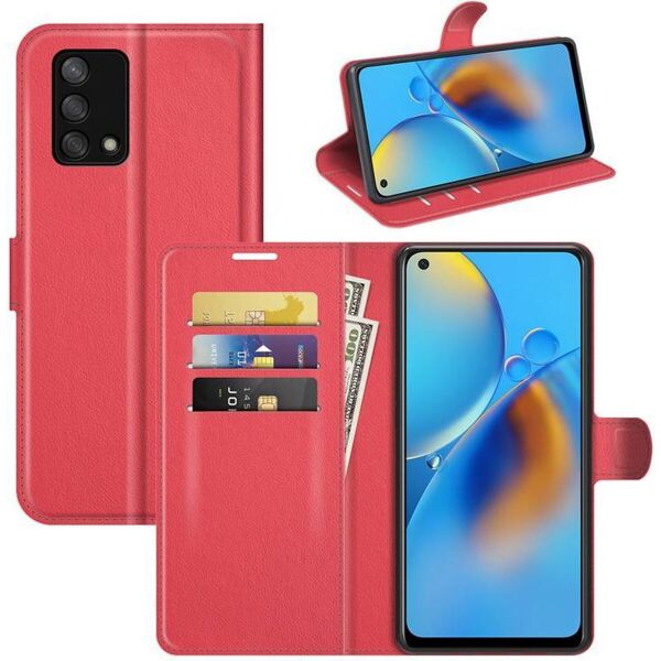 

Чехол-книжка Litchie Wallet для Oppo A74 Red