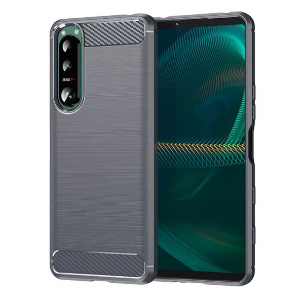 

Чехол Lenuo Carbon Fiber для Sony Xperia 5 III Gray