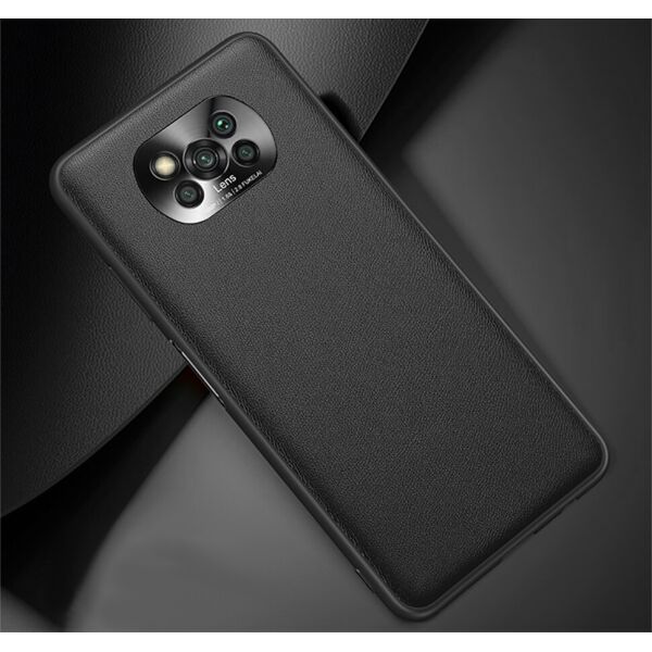 

Чехол Lenuo Metal Lens Series для Poco X3 NFC / X3 Pro Black