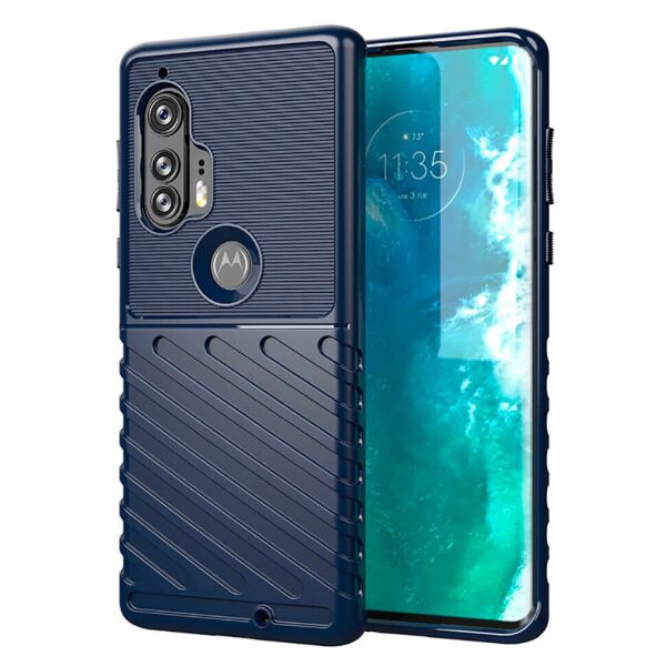 

Чехол Lenuo Thunder для Motorola Edge+ Navy Blue