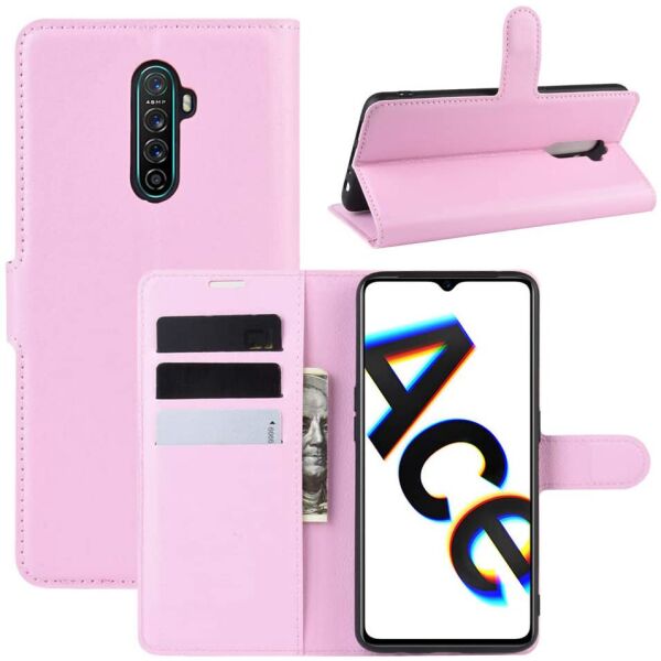 

Чехол-книжка Litchie Wallet для Realme X2 Pro Pink