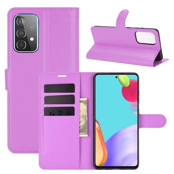 

Чехол-книжка Litchie Wallet для Samsung Galaxy A72 Violet