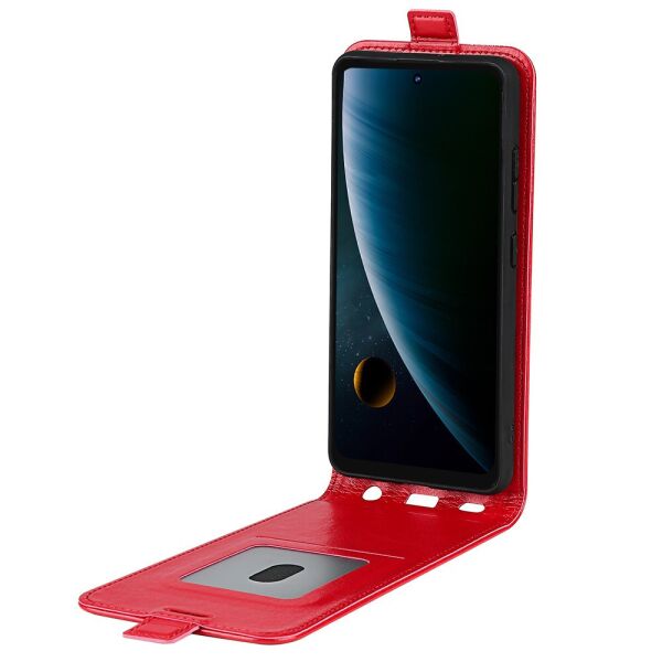 

Чехол книжка для ZTE Blade V30 (ЗТЕ Блейд В30) боковой с отсеком для кредиток, Гладкий, Красный