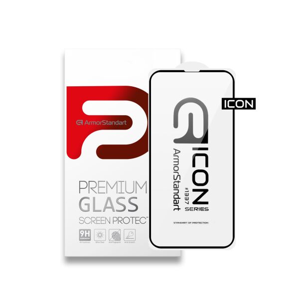 

Защитное стекло ArmorStandart Full Cover Full Glue Black для Apple iPhone 13/13 Pro