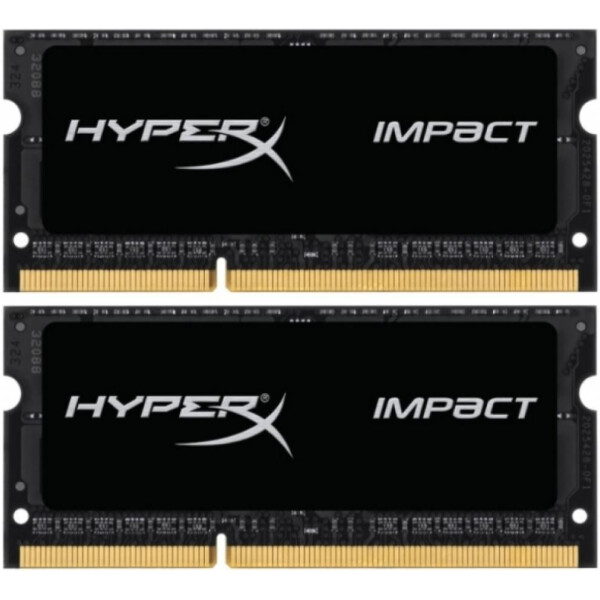 

SO-DIMM 2x8Gb/1866 1.35V DDR3L Kingston HyperX Impact (HX318LS11IBK2/16)