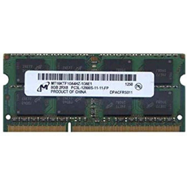 

SO-DIMM 8GB/1600 DDR3L Micron (MT16KTF1G64HZ-1G6E1) "Refurbished"