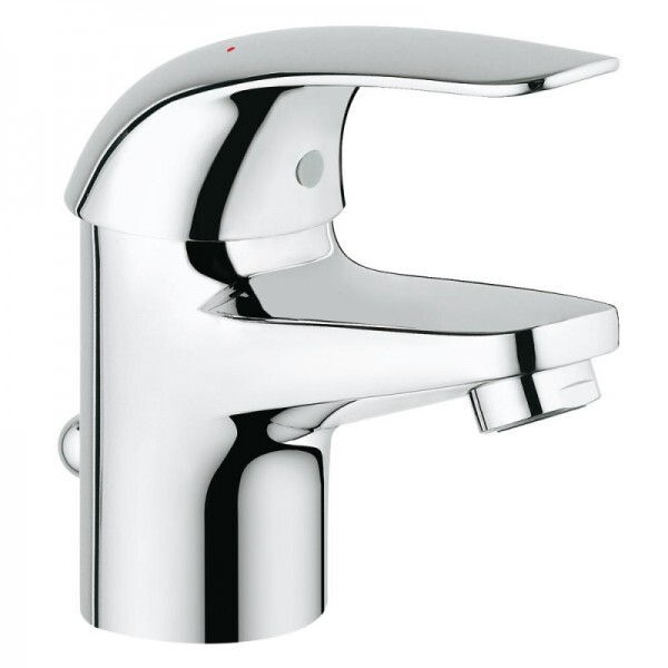 

Смеситель для умывальника с донным клапаном Grohe Euroeco 23262000