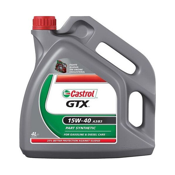 

Castrol GTX 15W-40 Benzin, Diezel 4 л