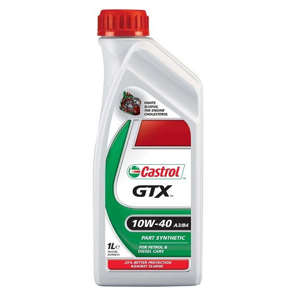 

Castrol GTX 10W-40 A3/B4 Benzin, Diezil 1л