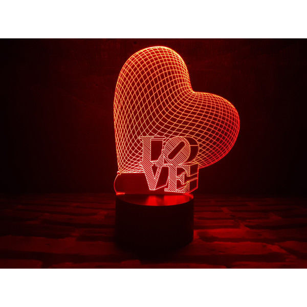 

Ночник 3DTOYSLAMP Сердце LOVE