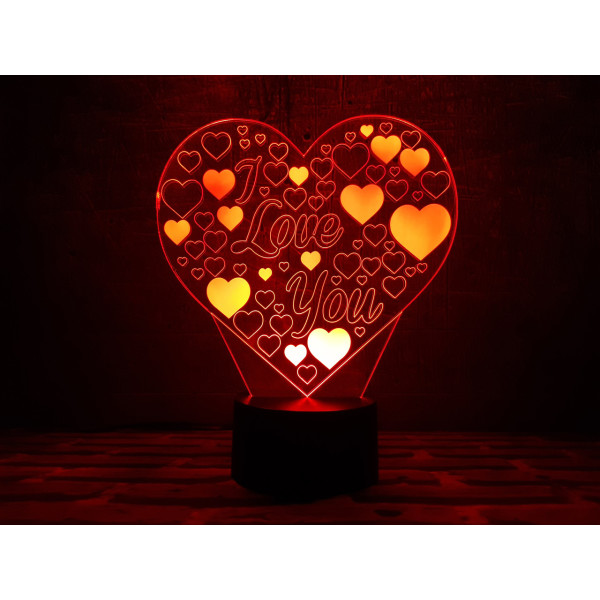 

Ночник 3DTOYSLAMP Люблю тебя