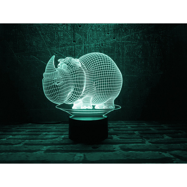 

Ночник 3DTOYSLAMP Носорог