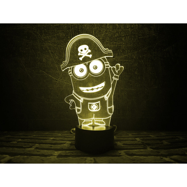 

Ночник 3DTOYSLAMP Миньон Пират