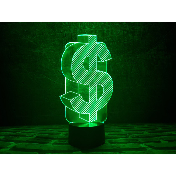 

Ночник 3DTOYSLAMP Доллар