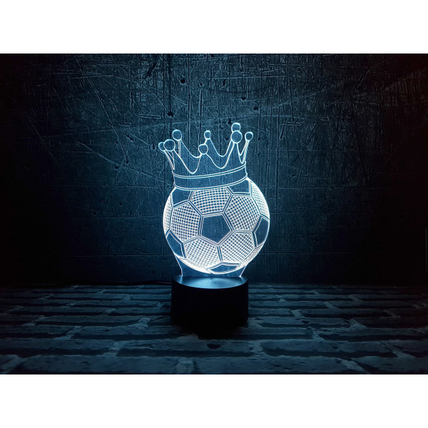 

Ночник 3DTOYSLAMP Футбольный мяч с короной