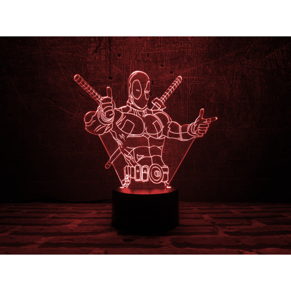 

Ночник 3DTOYSLAMP Дэдпул 3