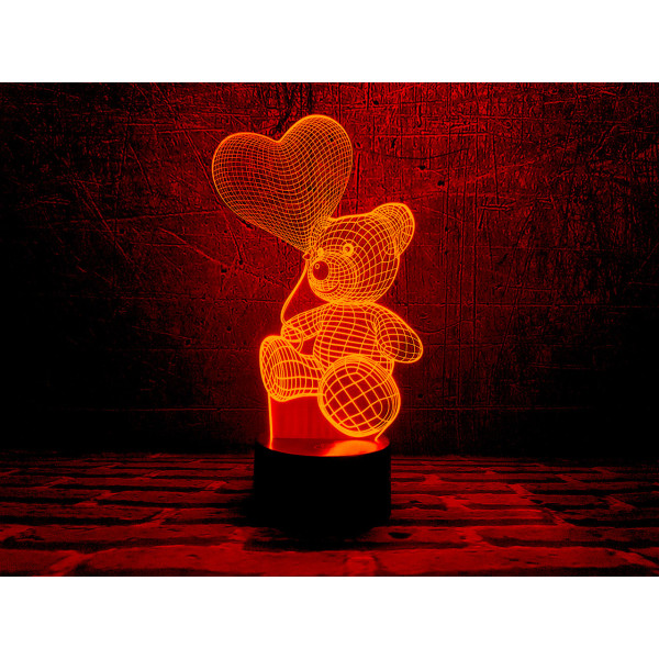 

Сменная пластина для 3DTOYSLAMP ламп Мишка с шариком