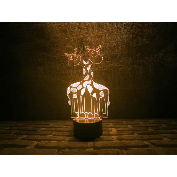 

Сменная пластина для 3DTOYSLAMP ламп Влюбленные жирафики