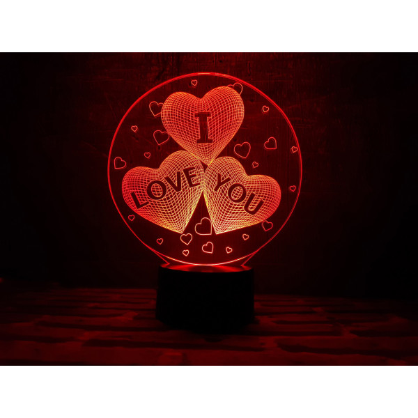 

Сменная пластина для 3DTOYSLAMP ламп I love you