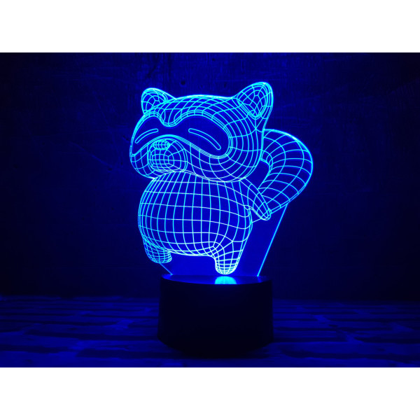 

Сменная пластина для 3DTOYSLAMP ламп Енот