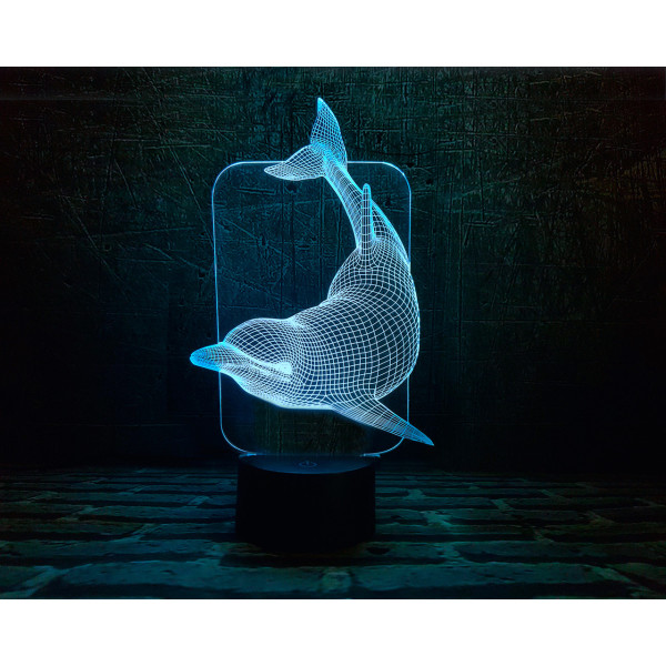 

Сменная пластина для 3DTOYSLAMP ламп Дельфин