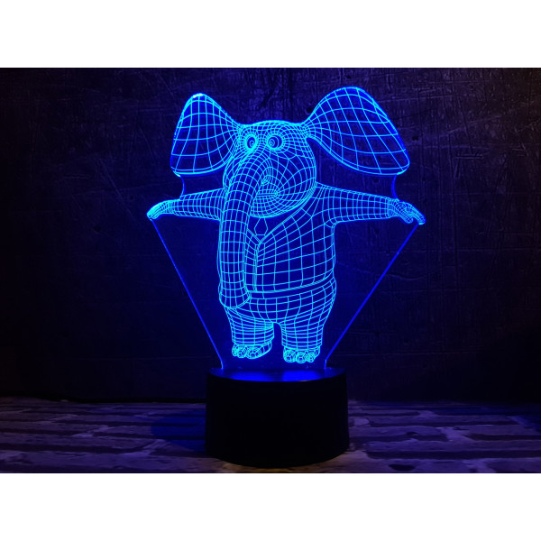 

Сменная пластина для 3DTOYSLAMP ламп Слоник