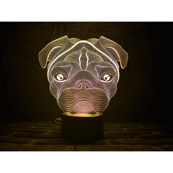 

Сменная пластина для 3DTOYSLAMP ламп Мопс