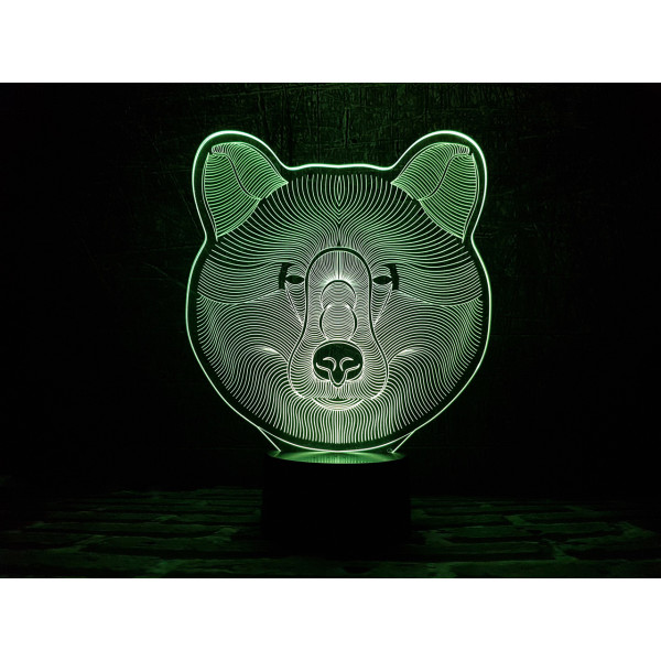 

Сменная пластина для 3DTOYSLAMP ламп Медведь