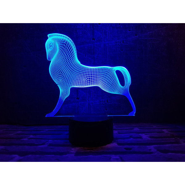 

Сменная пластина для 3DTOYSLAMP ламп Серебряный конь