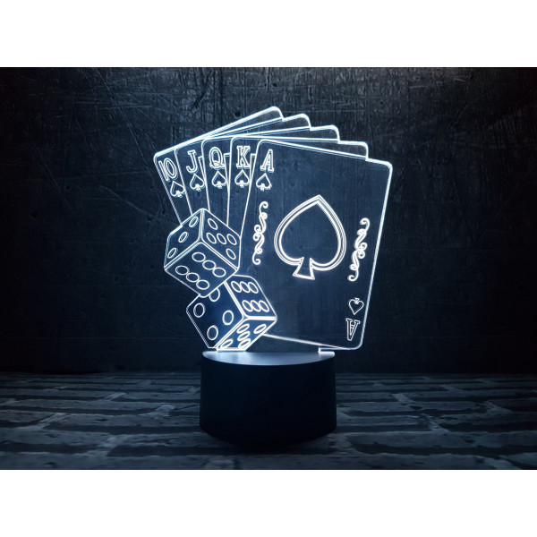 

Сменная пластина для 3DTOYSLAMP Покер
