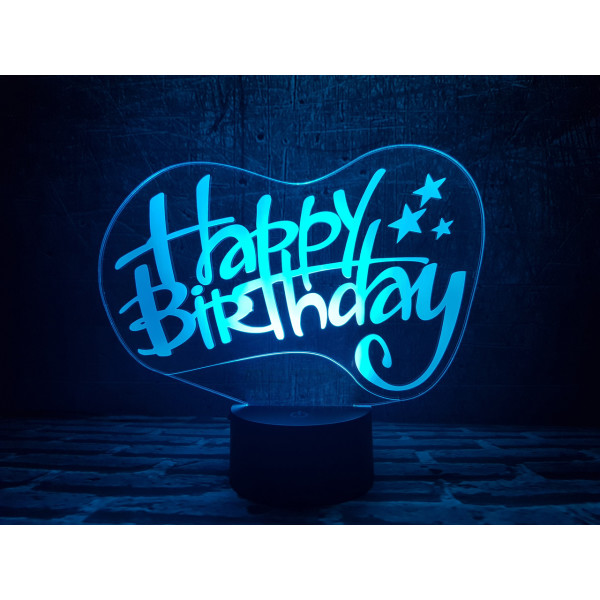 

Сменная пластина для 3DTOYSLAMP С днем рождения