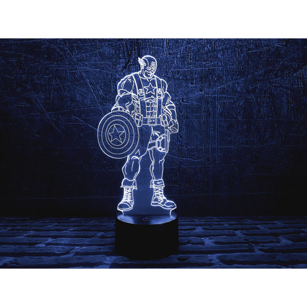 

Сменная пластина для 3DTOYSLAMP Капитан Америка 1