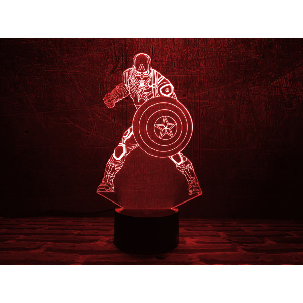 

Сменная пластина для 3DTOYSLAMP Капитан Америка 2