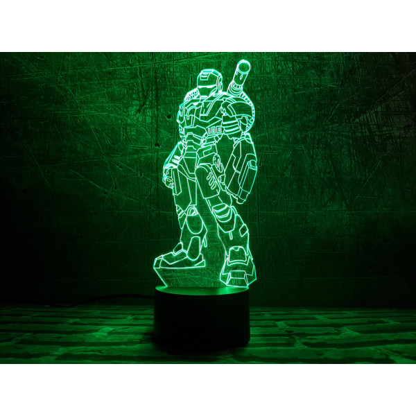 

Сменная пластина для 3DTOYSLAMP Железный человек 3