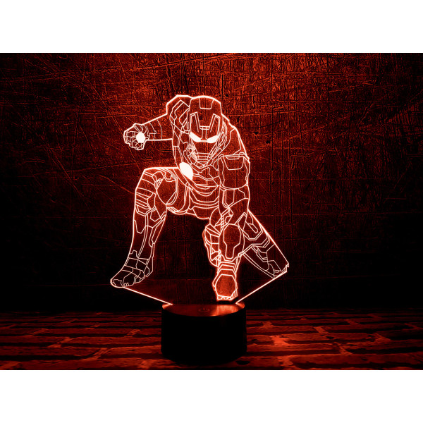 

Сменная пластина для 3DTOYSLAMP Железный человек 4