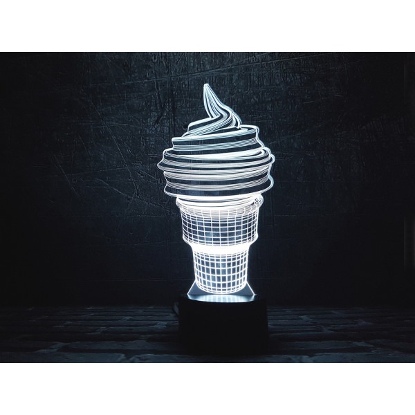 

Сменная пластина для 3DTOYSLAMP Мороженое