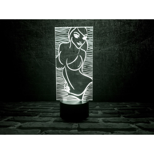 

Сменная пластина для 3DTOYSLAMP Девушка