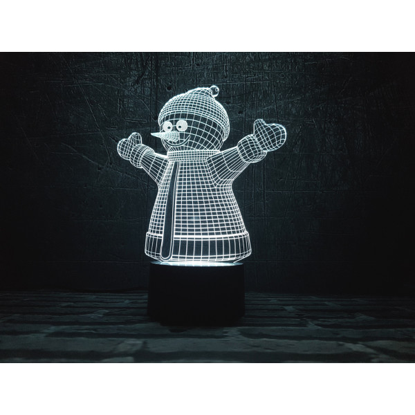 

Сменная пластина для 3DTOYSLAMP Снеговик