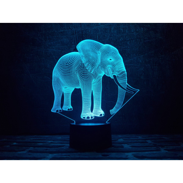 

Ночник 3DTOYSLAMP Слон 2