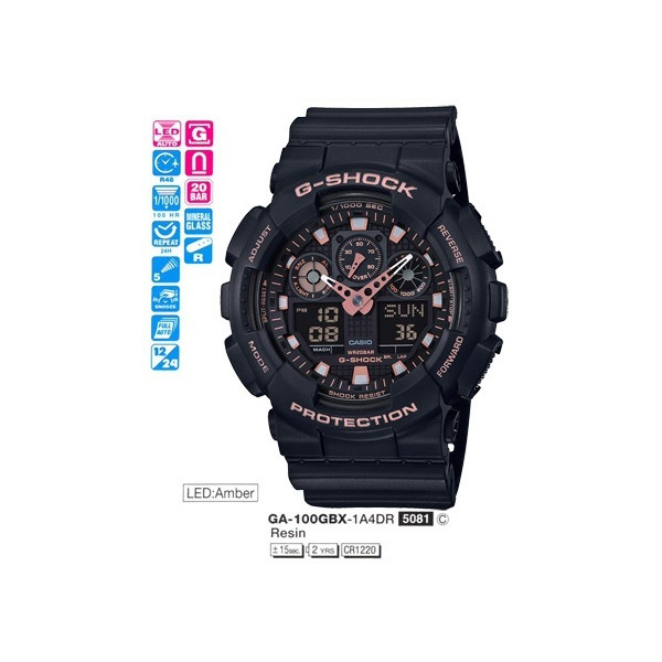 

Наручные часы Casio GA-100GBX-1A4ER