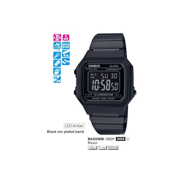

Наручные часы Casio B650WB-1BEF