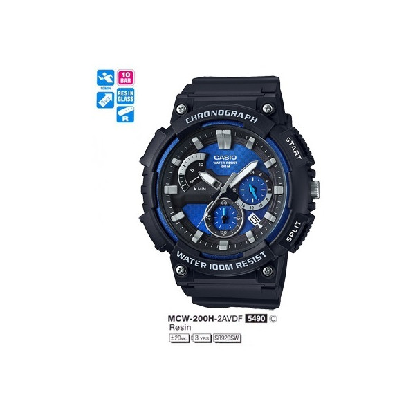 

Наручные часы Casio MCW-200H-2AVEF