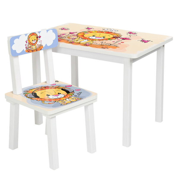 

Столик Bambi Лев BSM2K-03 White / Beige / Blue (BSM2K)