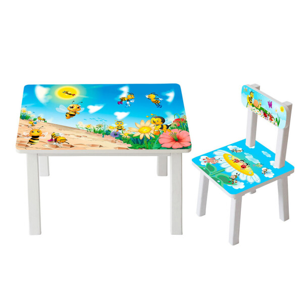 

Столик Bambi Пчелки BSM2K-32 White / Blue (BSM2K)