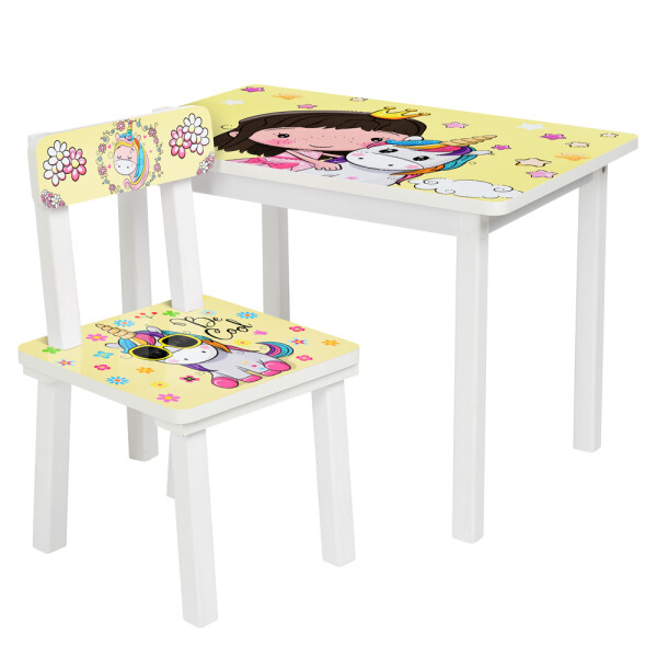 

Столик Bambi Принцесса и единорог BSM2K-31 White / Yellow (BSM2K)