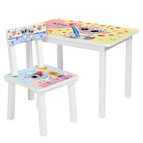 

Столик Bambi Овечка-художник BSM2K-28 White / Yellow / Blue (BSM2K)