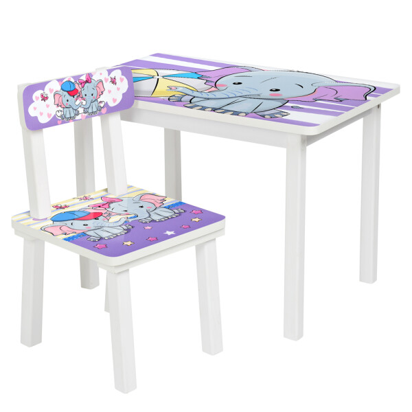 

Столик Bambi Слоник BSM2K-05 White / Lilas (BSM2K)