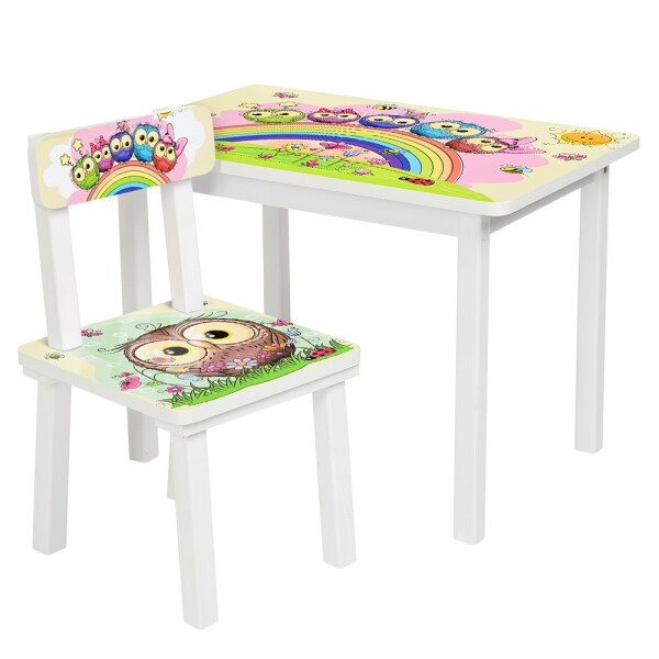 

Столик Bambi Совы BSM2K-01 White / Pink / Green (BSM2K)