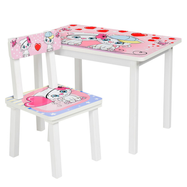 

Столик Bambi Котята BSM2K-22 White / Pink / Red (BSM2K)