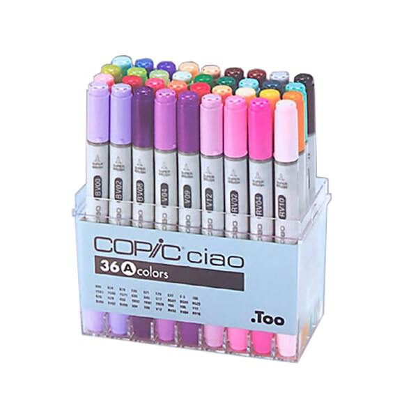 

Набор двухсторонних маркеров Copic Ciao Set A 36 цветов